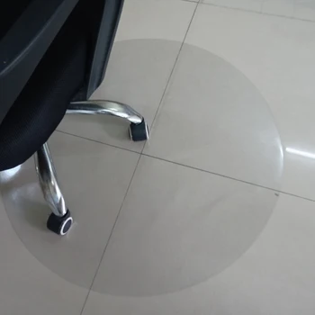 Творчески PVC Подложка За Пода Прозрачни Килими Дървена Подложка За Защита на пода мат компютърен стол подложки пластмасов кръг килим мат 1.0 mm