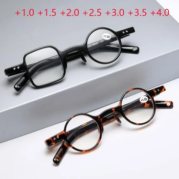 Модни Реколта Кръгли и Квадратни Очила За Жени, Маркови и Дизайнерски Очила За Четене, слънчеви Очила +1.0 +1.5 +2.0