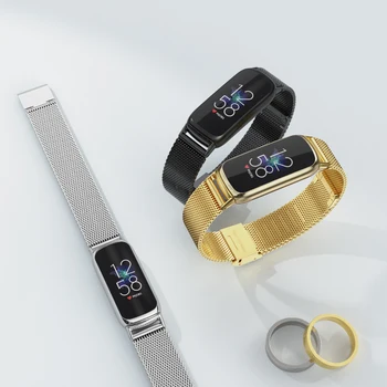 За Смарт Часа Fitbit Luxe Каишка За Часовник Метален Миланската Гривна Каишка От Неръждаема Стомана, Каишка за Гривна Fitbit Luxe