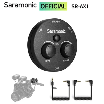Аудиоадаптер Saramonic AX1 за Безжичен Петличного Микрофон TRS DSLR Беззеркальных Камери на Смартфони Записващи устройства Стрийминг на Youtube