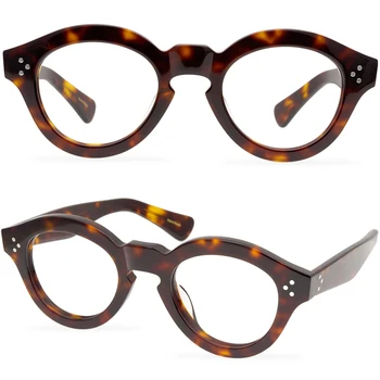 Персонални Дебели Ацетатные Очила, Рамки За Очила Мъжки Ретро Дамски Модни Очила