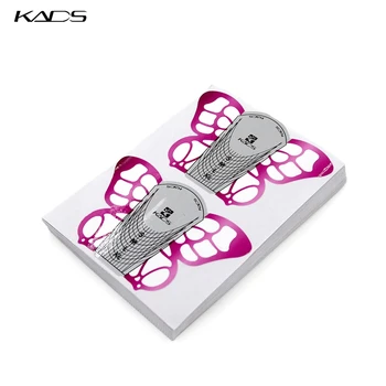 KADS 100 бр./ролка Пеперуда формата за дизайн на ноктите, за да проверите за нокти инструменти Златна Върха за Изграждане на Нокти Форми за Акрил UV-Гел