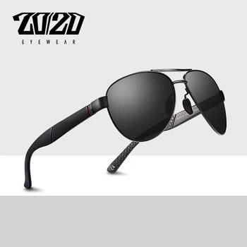 20/20 Корпоративна Дизайн на Нови Поляризирани Слънчеви Очила Пилот Мъжки Шофьорски Нюанси Мъжки Vintage Слънчеви Очила За Мъже UV400 Oculos PL358