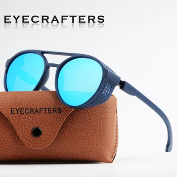 2022 Нова Мода Поляризирани Готически Точки Дизайн Нюанси Ретро Слънчеви Очила, Мъжки, Женски Кръгли Очила В Стил Steampunk Очила Очила