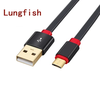 Lungfish Micro USB Кабел 2,0 Зарядно устройство и синхронизиране 2 в 1 Плосък Узелковый Дизайн 0,3 m 1 m 1,5 m 2 m 3 m За Android телефони за Lenove/MP3