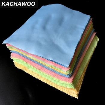 Kachawoo 175 mm x 145 мм, 100 бр. кърпа за почистване на очила от микрофибър с високо качество в различни цветове аксесоари за очила плат