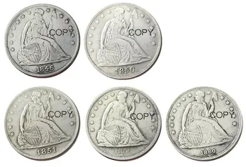 Монети на САЩ 1846-O 1850-О 1851-O 1859-O 1860-О Заседание Долар Свобода копирни Монети със сребърно покритие
