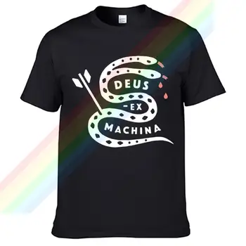 Deus-Ex-Machina Бицепс змия, Мъжки и дамски Летни Черни Тениски от 100% Памук, Мъжки Топ Популярни обикновени Тениски унисекс