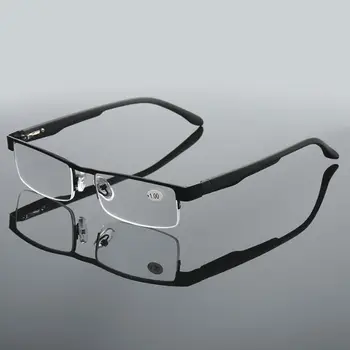 2021 Нови Мъжки Бизнес Очила За Четене от Неръждаема Стомана за Четене, Мъжки Пресбиопические оптични Очила +1.0 1.5 2.0 2.5 3 3.5 4.0