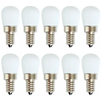 10 бр./лот, 3 W, E14, E12, led лампа за хладилник, Царевичен лампа за хладилник, AC 110-220 В, Led SMD лампа 2835, Подмяна 25 W, Халогенна лампа