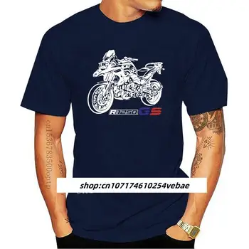 Новост 2021 г., Тениска, от чист Памук, с Къси Ръкави в стил хип-хоп Motorrad R1250Gs R 1250 Gs R 1250Gs, Памучен Тениска