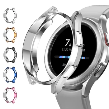 Калъф за Samsung Galaxy watch 4 classic 46 мм 42 мм с покритие от TPU, универсален броня, защитно фолио за екрана на Galaxy watch 4 5 44 мм 40 мм