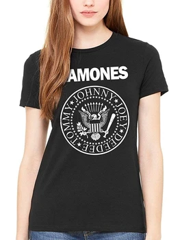 Fghfg Женска Тениска Fghfg Ramone Seal с графичен Модел Дамска Риза в стил пънк-Рок Fghfg Forest Hills 1St Албум Унисекс Мъжки Дамски Тениска