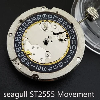 Аксесоари за часовници Seagull ST2555 Автоматичен Механичен Мъжки Класически Ретро часовников механизъм е Черно Или Бяло Пръстен с Датата на