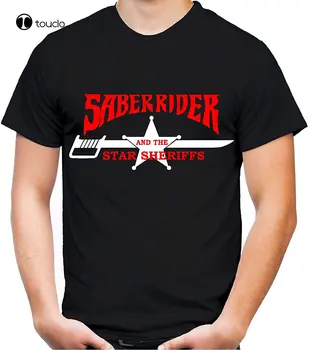 Тениска Saber Rider And The Star Sheriffs, Тениска He-Man, Забавна Тениска, Изработена по Поръчка, Тениска Aldult за Тийнейджъри, Унисекс Фланелка с дигитален печат