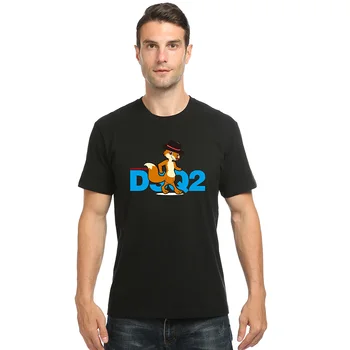 dsq лятна тениска от 100% памук с Високо качество DSQ2 с надписи за мъже и Жени, ежедневни тениска с кръгло деколте, тениски с къс ръкав...