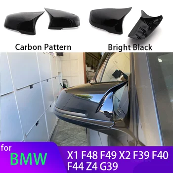 Черна капачка Огледало за обратно виждане, изработени от въглеродни влакна за BMW F44 F40 G29 2020 + F48 F49 F52 2019-2020 За X2 F39 Toyota Supra 2019-2020