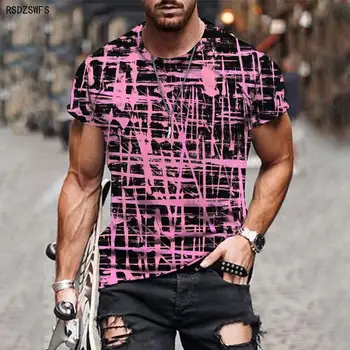 Международна градинска мода 2022, художествена цветна тениска с къс ръкав и 3d, мъжки t-shirt groot, летен случайни топ с къс ръкав и кръгла яка