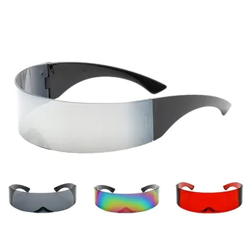 Zilead Модни Слънчеви Очила с Преливащи се цветове в технологично стил, Слънчеви Очила за защита на очите, улични Слънчеви Очила за Възрастни Мъже и жени