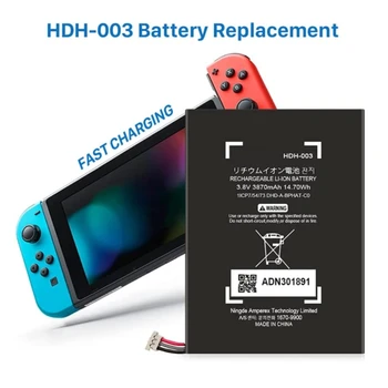 M2EC HDH-003 Замяна Батерия Акумулаторна Литиево-йонни Полимерни Батерии 3,8 В 3570 ма 13,6 Wh, Съвместими с играта Switch Lite