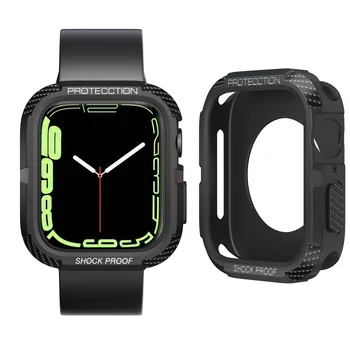 Спортни модни Часовници Калъф за Apple Watch 7 Седалките 41 мм 45 мм TPU цветни калъфи за iWatch 7 Калъф