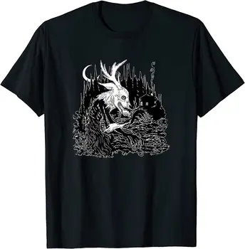 Wendigo The Cryptid Cannibal Spirit Мъжки Забавна тениска Ulzzang Ежедневно с Къс Ръкав и Кръгло деколте Homme Лятна Тениска Мъжка Мода