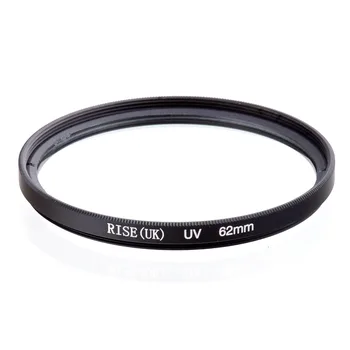 RISE (Великобритания) 62 mm UV Uv Филтър за Защита на Обектива Haze За Nikon, Pentax и Canon, Sony