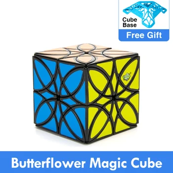Нов Дизайн LanLan Butterflower Магически Куб Пъзел 5.7 cm Cubo Magico Идея за Коледен подарък Игра Специална Форма Забавни Играчки За Деца
