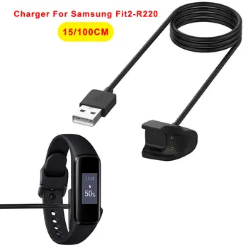 100 см/15 см USB Зарядно Устройство За Samsung Galaxy Fit 2 SM-R220 Преносим Кабел За Fit2 SM-R220 захранващ Кабел Бързо Зареждане