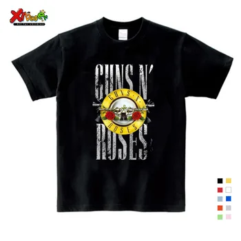 Тениска Guns N Roses, Детска тениска 2019 г., Детска Тениска, от чист Памук, с Кръгло деколте, Детски Костюм за Деца за Момичета и Момчета