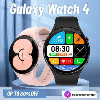 LIGE 2023 НОВИТЕ Смарт Часовници Galaxy Watch 4 за Samsung, Умни Часовници с температура на тялото, Мъжки И Женски AMOLED екран, Bluetooth Часовници за Разговори