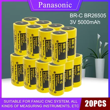 20PCS Panasonic BR-C BR26505 3V Литиева висока температура Литиева Батерия за комуникация / измервателни Устройства