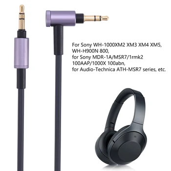 Конектор 3.5 мм аудио кабел Aux Кабел между фоно свещи Слушалки Hdmi Кабел За слушалки Sony WH-1000XM5 XM4 XM3/WH-H900N H800 ATH-MSR7