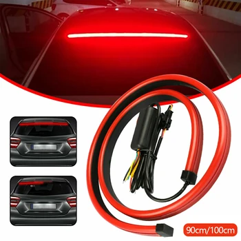 100/90 см Автомобилен Стайлинг CarRear Допълнителни Стоп-Сигнали LED Светлини С Превръщането Сигнал Ходова Светлина Неправилен Автоматична Спирачка на Гъвкави Ленти