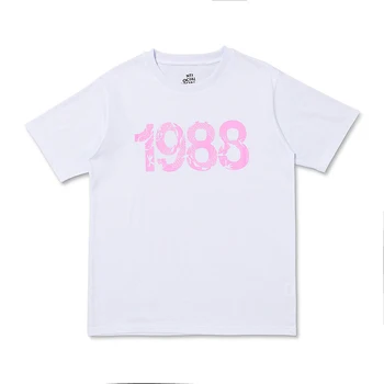Kanye West 1988 С Принтом Дракон в стил хип-хоп, Летни Тениски BF, Мъжки Ежедневни Свободни Памучни Пуловери, Блузи, Тениски, Черно-бяла Градинска Облекло
