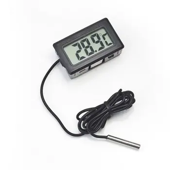 LCD Дигитален Термометър С Батерия Хладилни Термометър Мини Закрит и Открит Електронен Термометър С Датчик