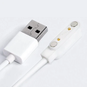 Универсален 2pin Смарт Часовници Магнитен Кабел За Зареждане USB 2.0 Plug до 2-номера за контакт Протоколи Веригата Зарядно Устройство Y95