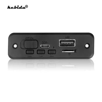 kebidu Bluetooth 5,0 MP3 плейър, Декодер Такса 2*3 W аудио Усилвател 5 В Кола FM-радио Модул за Поддръжка на FM TF USB Хендсфри