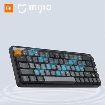 Mijia MIIIW Жични Клавиатура Bluetooth Трехрежимные 68 клавиши Механична Клавиатура Безжична Литиева батерия Зареждане на Преносими 2,4 Г