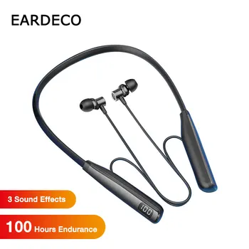 EARDECO 3 Звукови Ефекти Безжични Слушалки Спортни Слушалки Шийни Bluetooth Слушалки Стерео Слушалки Бас Слушалки 100 Часа