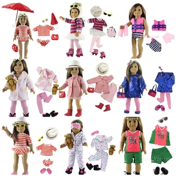 Много стилове за избор на 18-инчовата стоп-моушън облекло за американската кукли или кукли на нашето поколение, 18-цолови аксесоари за кукли # 3