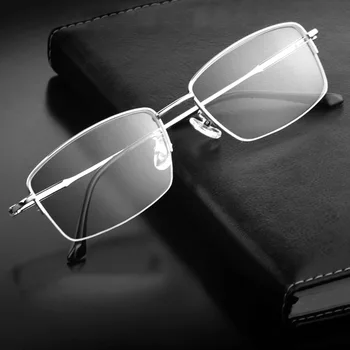 Метални Квадратни Очила За четене в пълна Рамка, Мъжки И Женски Увеличителни Очила За Далекогледство с Висока разделителна способност + 1,5 2,5 на едро