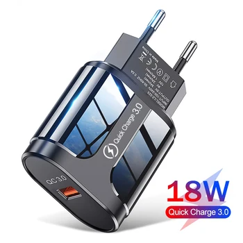 Бързо Зареждане на 3.0 USB Зарядно Устройство QC 3,0 Бързо Зареждане на ЕС, САЩ Включете Стенен Адаптер За iPhone Samsung Xiaomi Зарядно Устройство За Мобилен Телефон