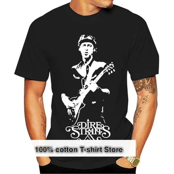 Мъжка черна тениска Dire Straits Mark Knopfler The Nothing Rock Legen, размер S-5xl