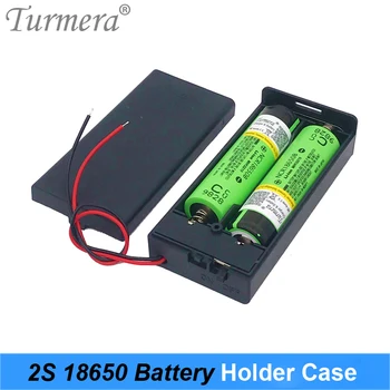 Turmera 3,7 В 2x18650 Притежателя на батерията Конектор Калъф за Съхранение Кутия с Ключ за включване/изключване с Кабел за захранване или отделението блок