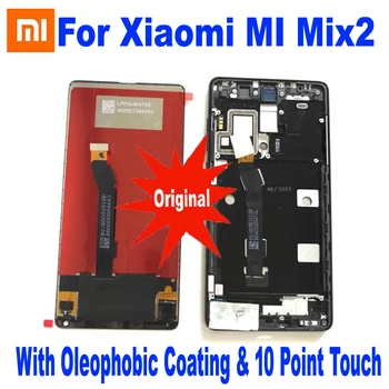 Оригинален Най-IPS LCD Дисплей 10 Сензорен Екран Дигитайзер В Събирането на Сензор с Рамка За Xiaomi Mix 2 Mi x2 Mi Mix 2 Телефон Pantalla