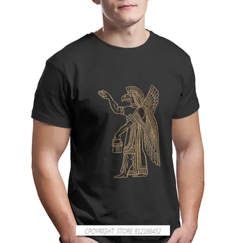 Египетската Култура на Древен Египет, Мъжки t-shirt Ануннаките, Ретро Графичен Дизайн на Дрехи, Фланелка От Чист Памук в Стил Харадзюку