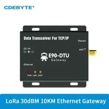 Портал Ethernet Suzan 433 Mhz CDEBYTE E90-DTU (400SL30-ETH) -V2.0 MQTT 30dBm DC 8 ~ 28 НА 10 км RSSI SMA-K TCP UDP Радиоприемник Портал
