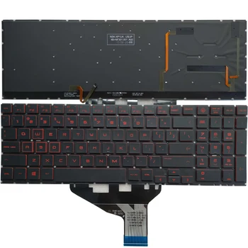 Новата американска/руска клавиатура с подсветка за HP OMEN 15-DH 15-DC серия TPN-C144 Q211 C143 BG Оформление с подсветка
