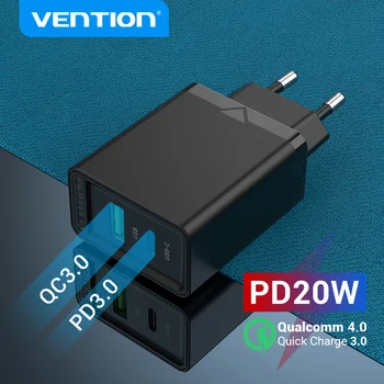 Vention 38 W Бързо USB Зарядно Устройство Type C PD Бързо Зареждане за iPhone 13 11 USB Бързо Зареждане с QC 4,0 3,0 USB Преносима Зареждането на Телефона